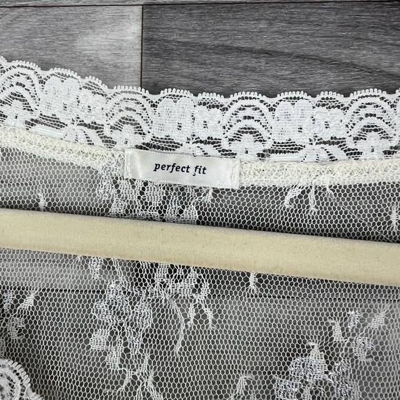 Lace Top Womens L Beige Sheer Cottagecore Short Sleeve Gypsy Festival Fairy Boho - Picture 3 of 8